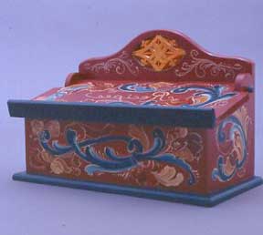 Chip Carved Double Recipe Box