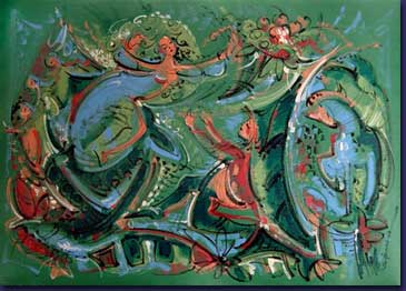 Sigmund Årseth's Contemporary Folk Art Paintings - Canvas 3