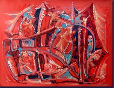 Sigmund Årseth's Contemporary Folk Art Paintings - Canvas 4