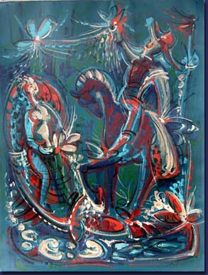 Sigmund Årseth's Contemporary Folk Art Paintings - Canvas 5